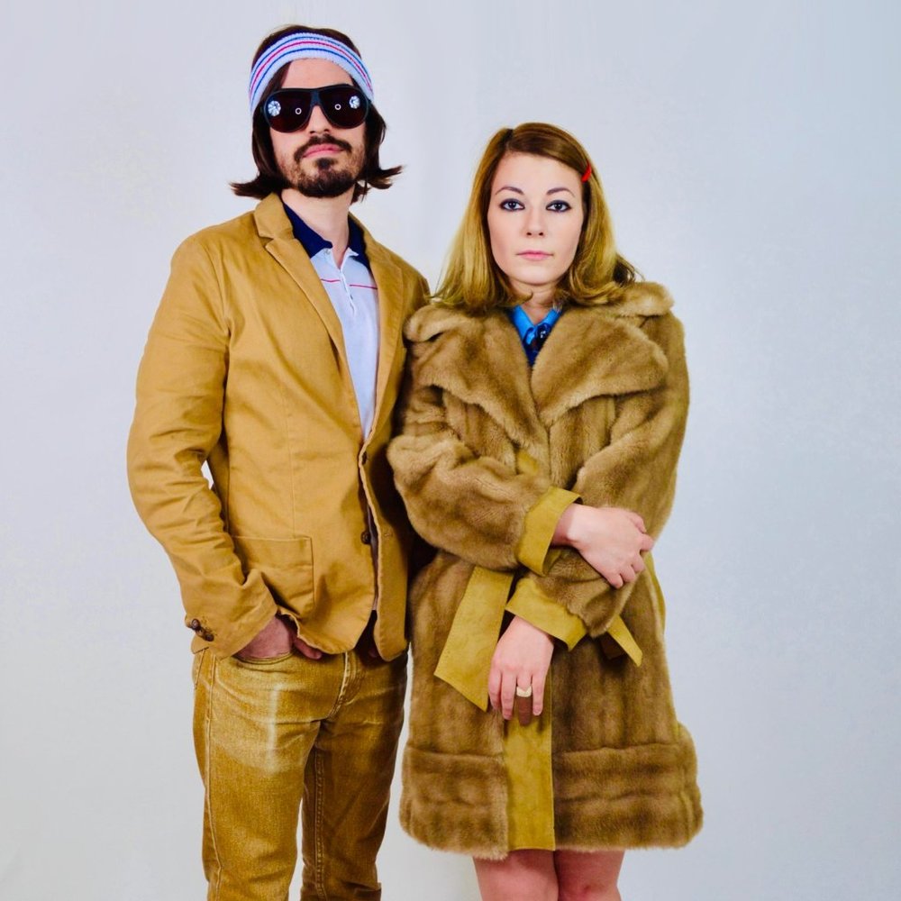 Vintage Faux Fur + Suede coat